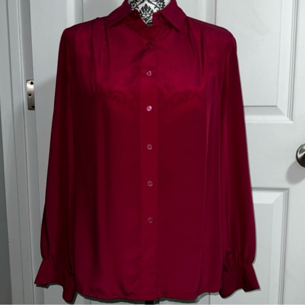 bleyle’ Women’s Sheer Vintage 1960’s Blouse. Size 8